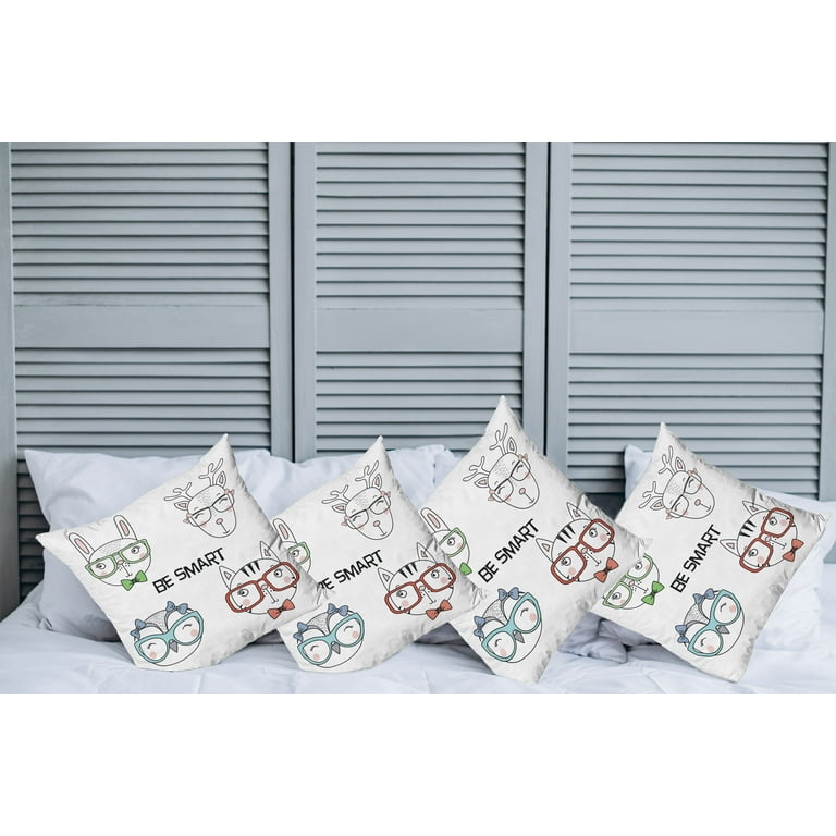 Pillow with top glasses cut out