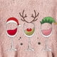 thumbnail image 4 of Pntutb Mujer Casual Navidad Impresión Botones De Felpa Manga Larga Con Capucha Abrigo De Felpa Top Pntutb Pntutb-4809, 4 of 5
