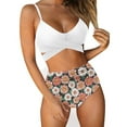 thumbnail image 1 of Augper Women's Fashion Bikini Set Swimsuit Two Piece Printing Suspenders Swimwear Beachwear, 1 of 5