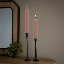 ROOT Candles 9" Grecian Collenette Taper Candles in Dusty Rose (Box of 4