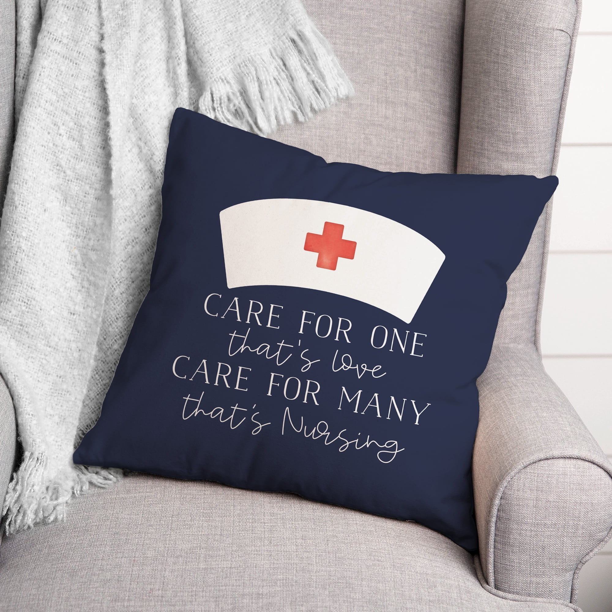 Creative Products Care For Many That's Nursing 18x18 Spun Poly Pillow