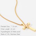 thumbnail image 4 of APSVO Gold Plated Cross Necklace for Men Baseball Pendant Chain Stuff Accessories Christian Religious Birthday Christmas Jewelry Gifts Teen Boys Stocking Stuffers Kids Ideas, 4 of 6