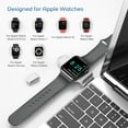 thumbnail image 4 of Cargador de reloj 2 en 1 compatible con Apple Watch Cargador inalámbrico portátil de viaje cargador iWatch magnético Apple Watch7/6/5/4/3/2Blanco Fokelyi 223234-1, 4 of 7