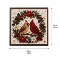 thumbnail image 2 of 2026 Christmas DIY Pearl Diamond Art Kit, Christmas Pearl Diamond Painting Craft Kit Wall Art Home Decor, Christmas Cardinal Pattern C-1pcs, 2 of 3
