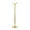Gold Sleek 4 Hook Solid Round 15" x 15" x 69", variant on DecMode 15" x 69" Silver Aluminum Coat Rack, 1-Piece