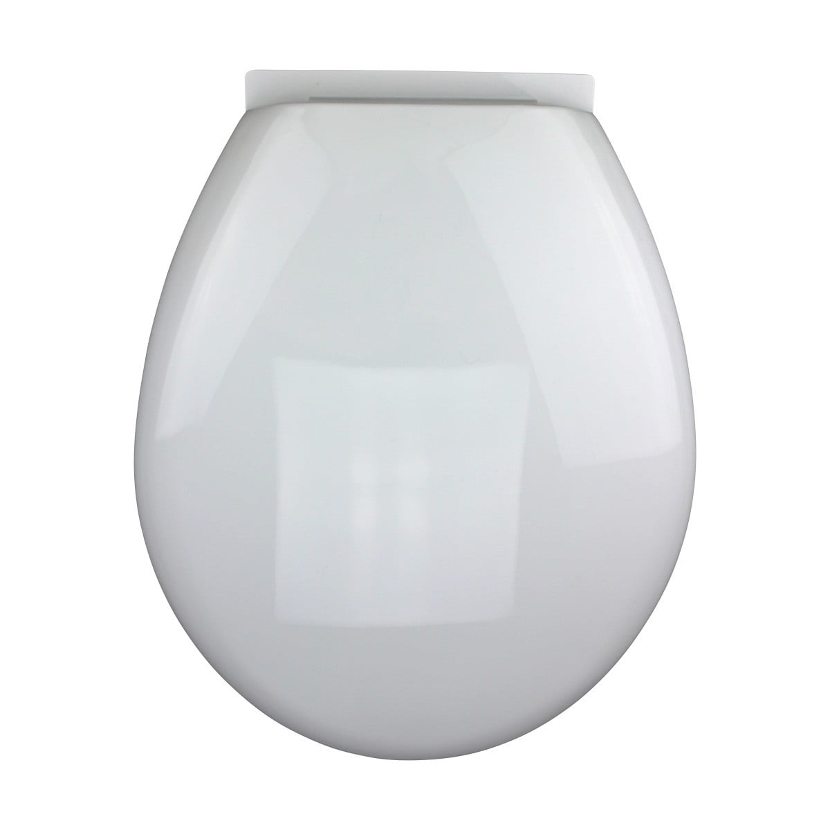 White Slow Close Toilet Seat Plastic Round No Slam Quiet Lid 16.5"x 14"| Renovators Supply