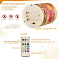 thumbnail image 5 of Yayeee Flameless Candles with Remote Flickering Battery Operated Multi Color Changing, Abstract Floral, 5 of 7
