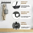 thumbnail image 5 of Aovky Wall Mounted Coat Rack, 2 Pack 16 Inch Heavy Duty Stainless Steel Wall Hook Rack with 5 Triple Hooks, 5 of 7