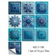 thumbnail image 3 of 10 piezas/juego de pegatinas de pared de película dura de cristal de mandala, para cocina, baño, armario, decoración, arte mural, impermeable, PVC, 3 of 5