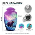 thumbnail image 2 of SABURIAL Bear Burial Urns for Male & Female - Funeral Urn Ashes - Combo 1 - Large with 3 Inch Pack of 1 - Small Ashes Keepsake - Ash Urns for Men & Female - Decorative Urn, 2 of 7