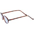 thumbnail image 3 of True Vintage Oval Sunglasses Slim Arms Color Tinted Round Lens 49mm (Tortoise / Blue), 3 of 4
