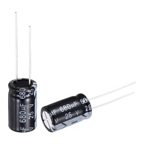 680uF 25V Capacitors, Aluminum Electrolytic Capacitors 105C High Temp 50pcs