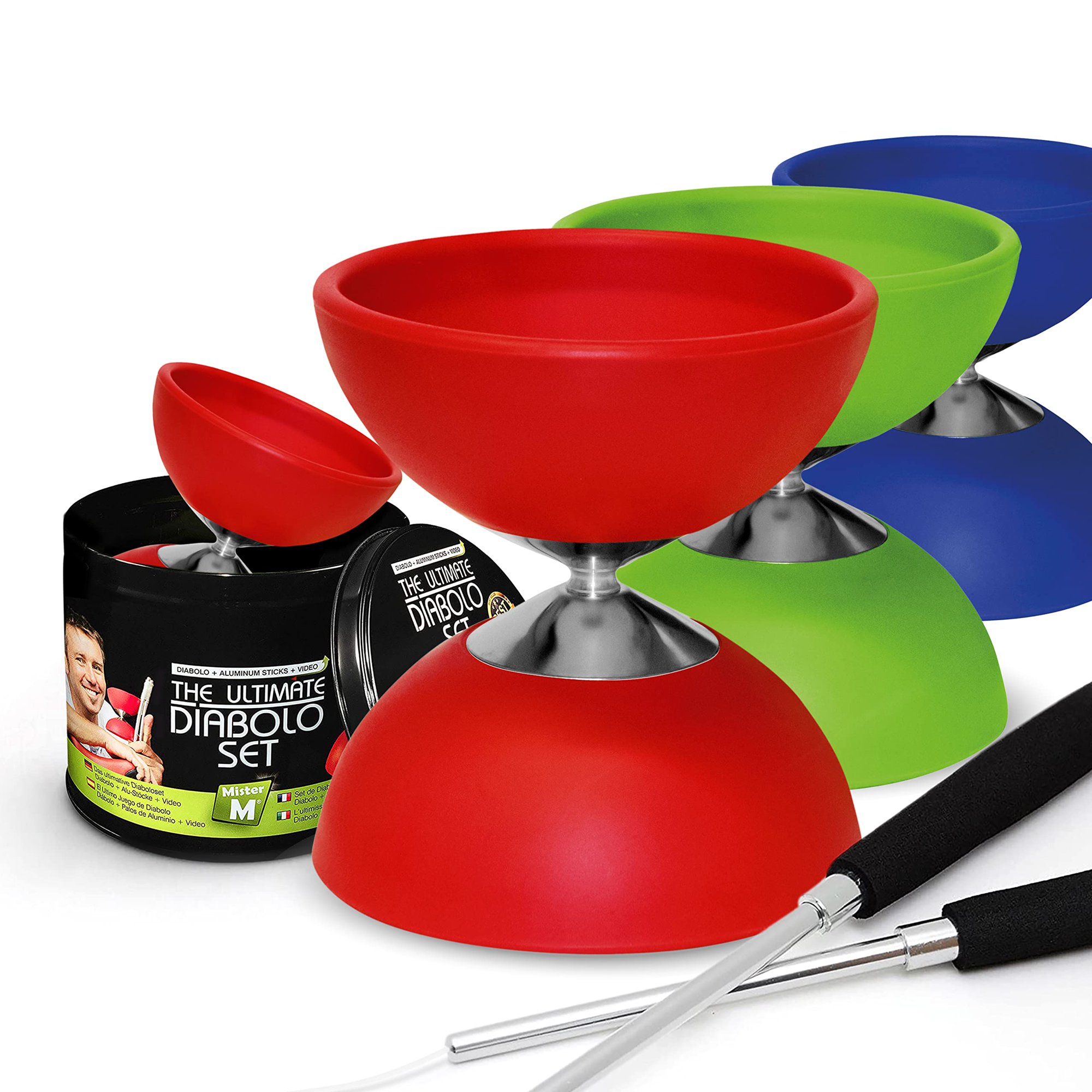 Diabolo The Ultimate Set Sticks with String Extra String Online Video -  Walmart.ca