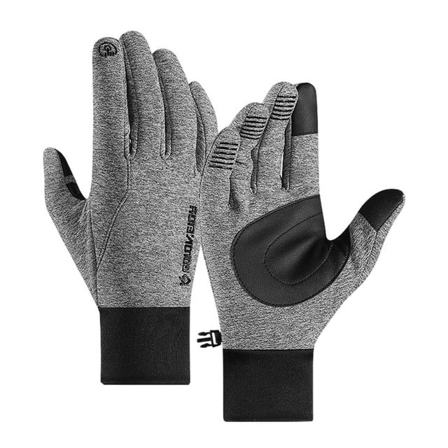 Guantes cálidos de invierno Pantalla táctil Térmicos Hombres Mujeres, Forro gris l Sunnimix Guantes de invierno