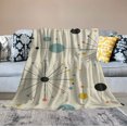 thumbnail image 2 of ARISTURING  Mid Century Throw Blanket, Retro Abstract Geometric Pattern Boho 1950s 1960s Iconic Atomic Starbursts Modern Sputnik Print Blanket for Couch Sofa Bed Decorative Gifts, 2 of 6