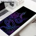 thumbnail image 2 of Flower Snake Purple Large Gaming Mouse Pad E-Sports Office Keyboard Pad Computer Mouse Non-Slip Computer Mat Gift For Teen/Boyfriend/Girlfriend, 2 of 7