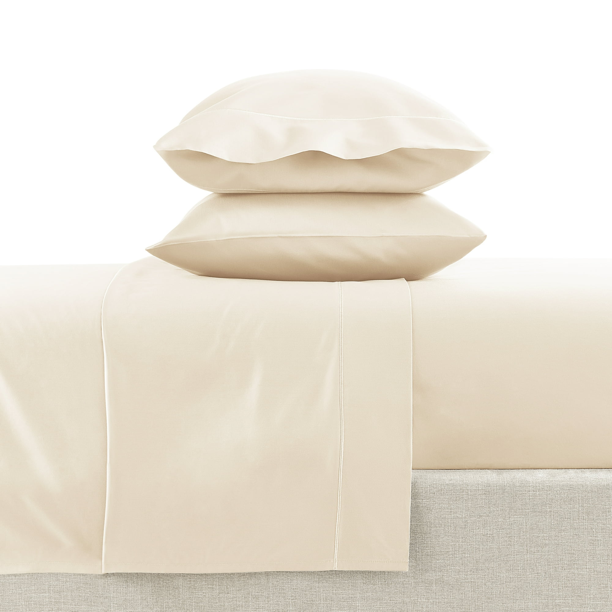 Hotel Style 4-Piece 600 Thread Count Tan Egyptian Cotton Adult Bed Sheet Set, King - Deep Pocket