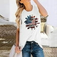 thumbnail image 2 of OAVQHLG3B 4th of July Outfits for Women American Flag T Shirt Patriotic Shirts Sunflower Printed Casual Summer Tank Tops Blouse, 2 of 9