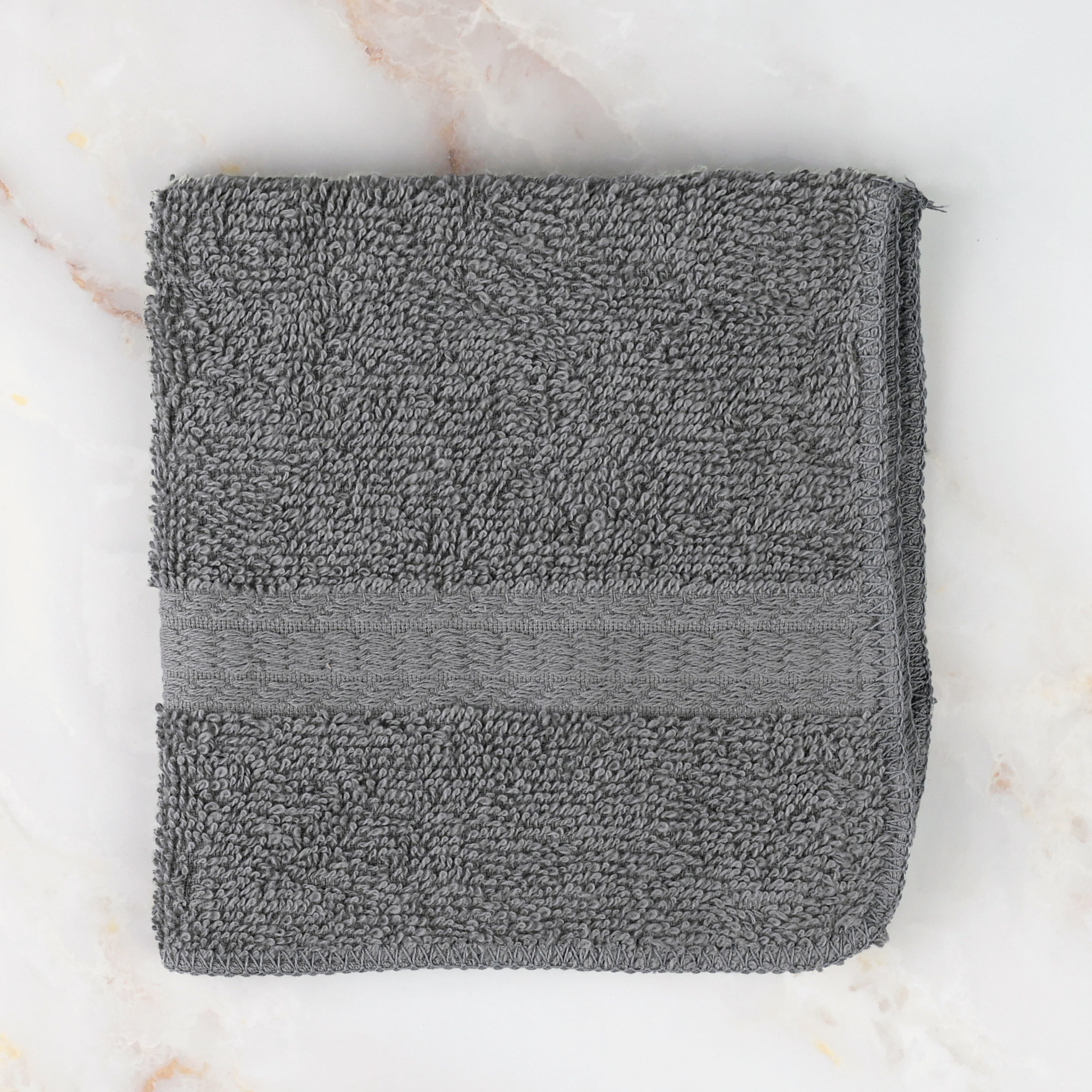Mainstays Basic Wash Cloth, Clearly Aqua, 12x12