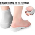thumbnail image 6 of 1.4inch Height Max Socks Insoles,1 Pair Invisible Silicone Shoe Lift Heel Pads,Breathable Insole and Heel Protector,Height-Increasing Gel Insole for Women Men (Gray), 6 of 6