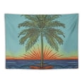 thumbnail image 5 of BCIIG  Epic Tropical Paradise Surf Wave Palm Tree Tapestry Tablecloth Beach Sheet Wall Art Huge  50x40inch, 5 of 6