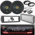 thumbnail image 1 of JVC KD-XD28BT Single DIN AM/FM Radio Stereo USB AUX Bluetooth Digital Media Receiver, Kicker 600-Watt 6.5" CS-Series 2-Way Car Coaxial Speakers (Pair), Harley 98-2013 Install Adapter Kit, 1 of 7
