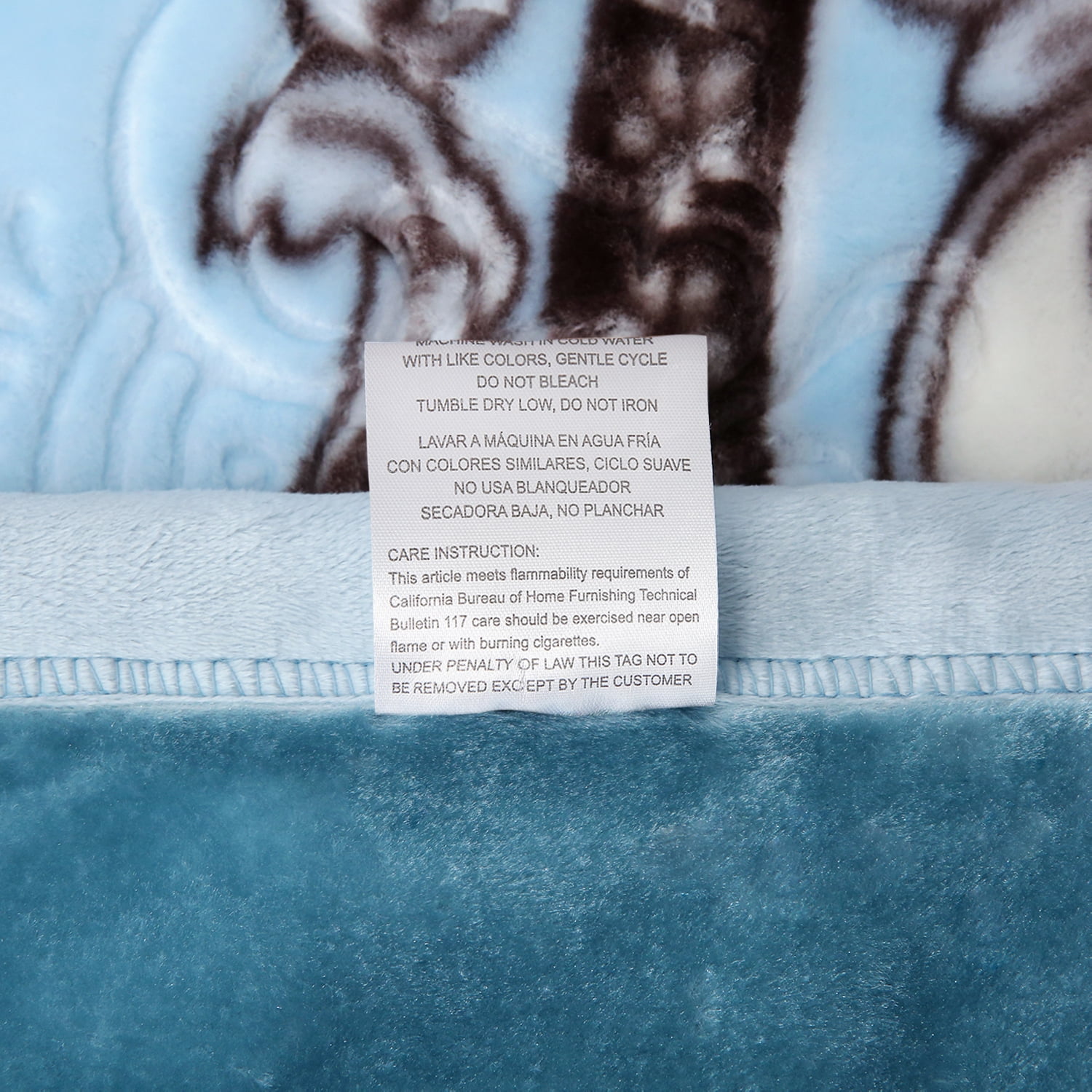 JML Queen Size Soft Warm Fleece Bed Blanket Reversible Thick Mink Blanket 75 x 87 inches,5lbs