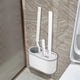 thumbnail image 3 of 3 In 1 White Toilet Brush Silicone Wall Mounted Rack WC Bath B, 3 of 5