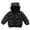 Black, variant on lnmuld Kids Down Jacket Kids Winter Jacket Boys Down Coat Warm Jacket for Toddler Children Windproof Lightweight Insulated Outerwear Solid Color Size:6-12 Months