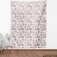 thumbnail image 3 of Ambesonne Vintage Fabric by the Yard Upholstery, Romantic Floral Blossom, 2 Yards, Pale Pink Warm Taupe, 3 of 4