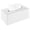 White, variant on Tissue box cover, rectangular tissue box with bottom, decorative storage box, suitable for bathroom vanities, countertops, wardrobes, bedside tables, living rooms and offices.