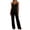 #028Black, variant on Taylonsss Womens Print Lace Trimmed Straps Breathable Tank and Pants Pajamas Set Casual Comfortable Loungewear for Summer Everyday Home Wear