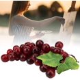 thumbnail image 3 of Uvas de frutas simuladas, racimo de uvas artificiales realistas, decoración de frutas falsas para accesorios de tiro, decoración del hogar, bocetos,, 3 of 4