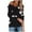 Black, variant on Aoochasliy Womens Sweaters Pullover Clearance Oversized V Neck Love Printing Casual Loose Knit Tops