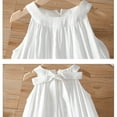 thumbnail image 6 of JoyHoop 2025 New Summer 2-14yrs Baby Girl Birthday Wedding Party Dress Sleeveless Cotton Solid Color Dress Kids Princess Dresses, 6 of 7