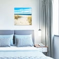 thumbnail image 5 of Beach Pictures Wall Art for Bathrooms Canvas Framed Seacoast Theme Wall Decor for Bedroom Modern Bathroom Coastal Pictures Wall Decor for Kitchen Home Ocean Artwork for Wall Decoration Size 14x14, 5 of 5