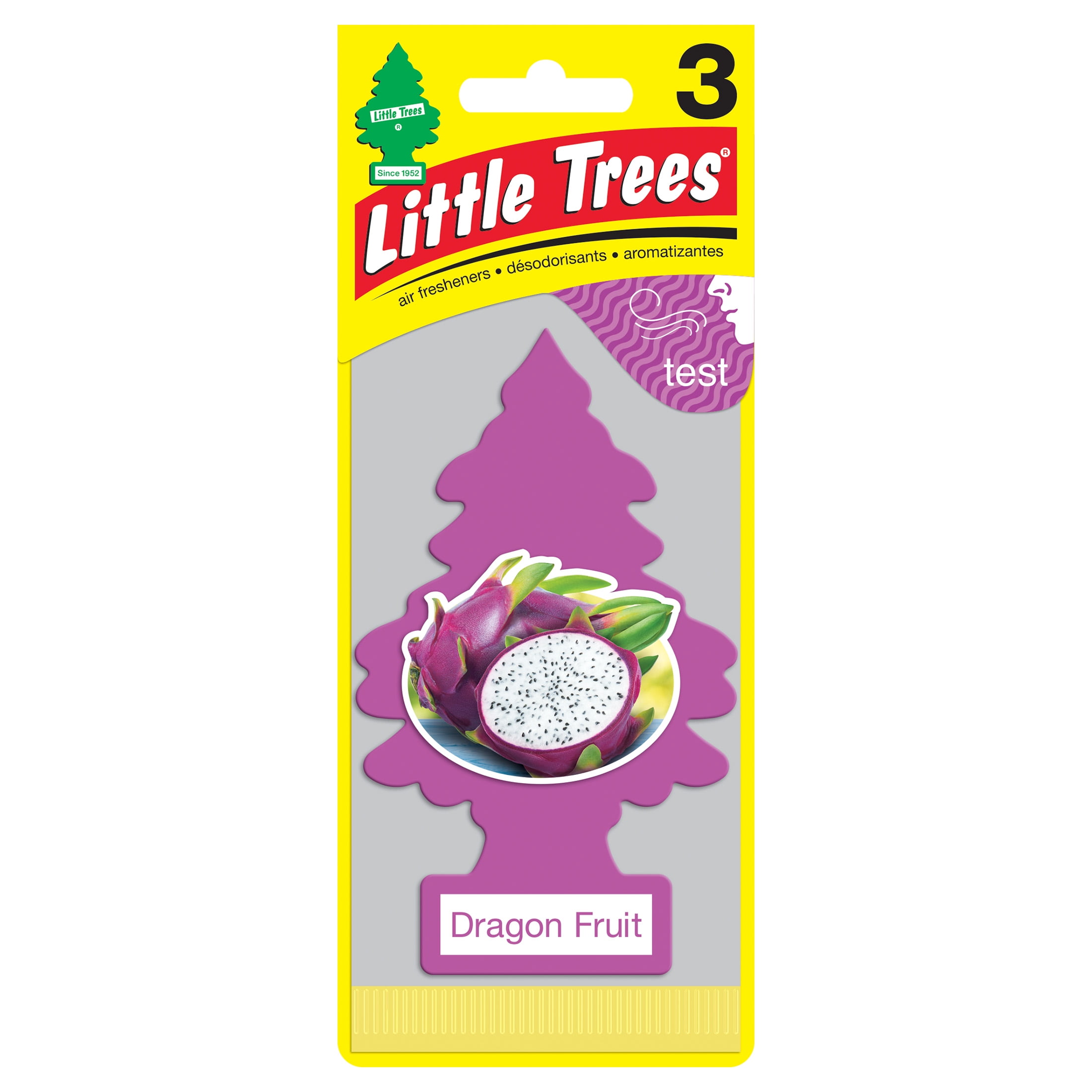 Little Trees Air Freshener Dragon Fruit Fragrance 3-Pack
