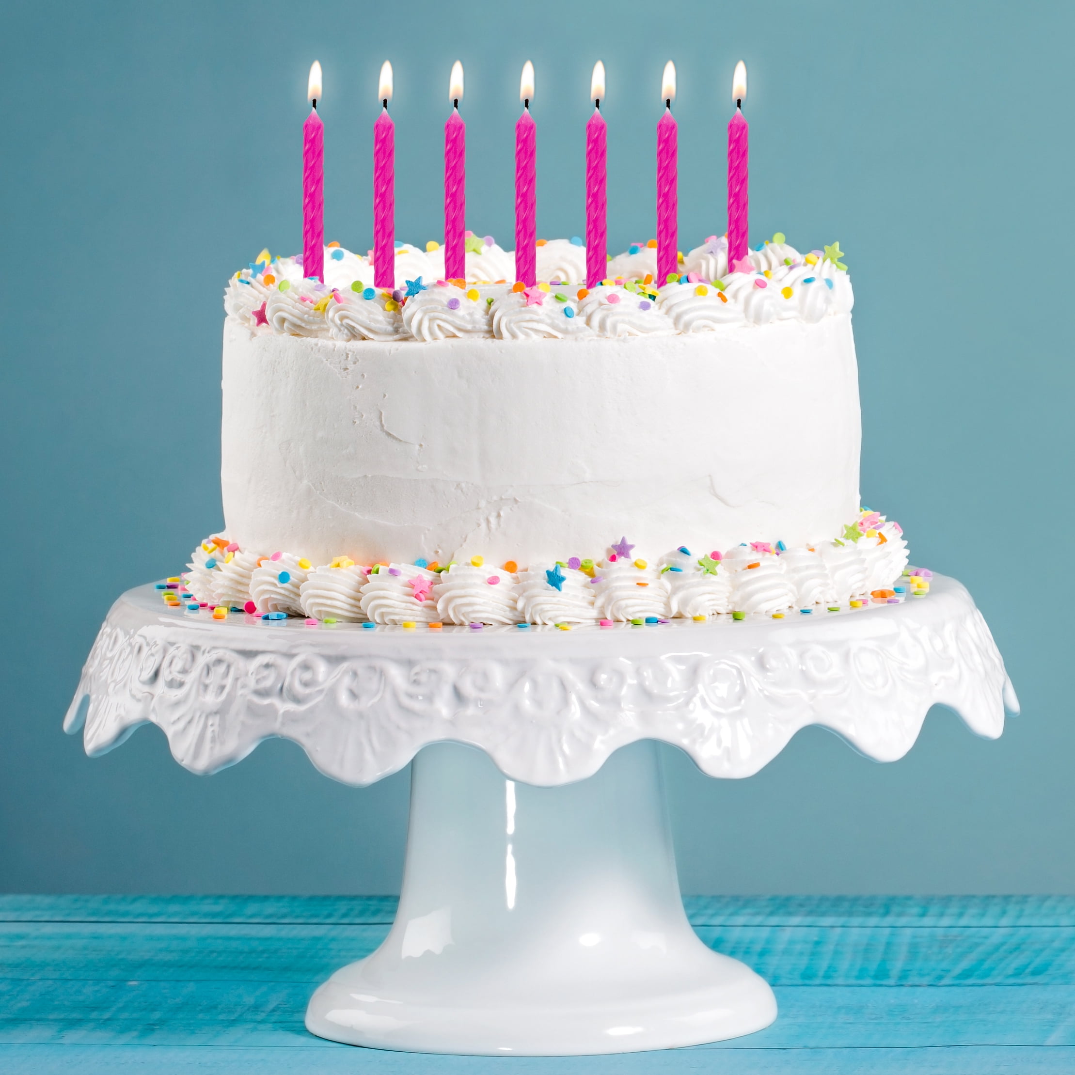 Pink Birthday Candles