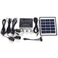 thumbnail image 1 of Mistaha 4W Solar Powered Panel 3 LED Light Lamp USB 5V Cell Mobile Phone Charger, 1 of 8