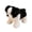 A, variant on Glowing Plush Puppy Toy in Prone Position, Soft Light Up Border Collie Stuffed Animal Doll, Decorative Luminous Figurine for Bedroom and Gift Idea, B