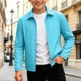 thumbnail image 6 of Mifsaly Boys Windbreaker Jacket Kids Lightweight Lapel Collar Zip Up Coats Solid Color Long Sleeve Casual Sports Outdoor Outerwear with Pockets, 6 of 9
