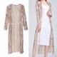thumbnail image 4 of Chaqueta de punto con lentejuelas y manga larga abierta para club de damas, sexy dorado, 4 of 9