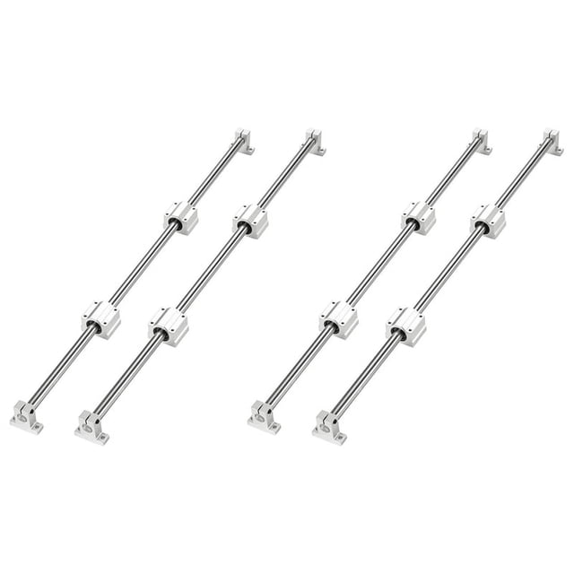 20 Pcs / Ensemble de Siège à Roulement Linéaire Optique OD12mm 400mm + Siège à Roulement Linéaire SCS12 + Support de Roulement SK12 12mm 400mm