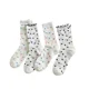 thumbnail image 4 of Granjero Gordo 3 pares de calcetines finos de algodón para mujer, calcetines de algodón suave para mujer por encima del tobillo (blanco A25), 4 of 5