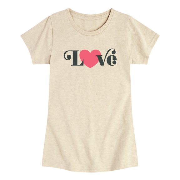 Instant Message - Retro Love Heart Toddler Short Sleeve Graphic T-Shirt