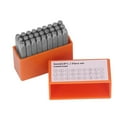 thumbnail image 2 of Steel Metal  Set, Orange Easy To Storage Metal Stamps 27 Pcs  For Leather, 2 of 8