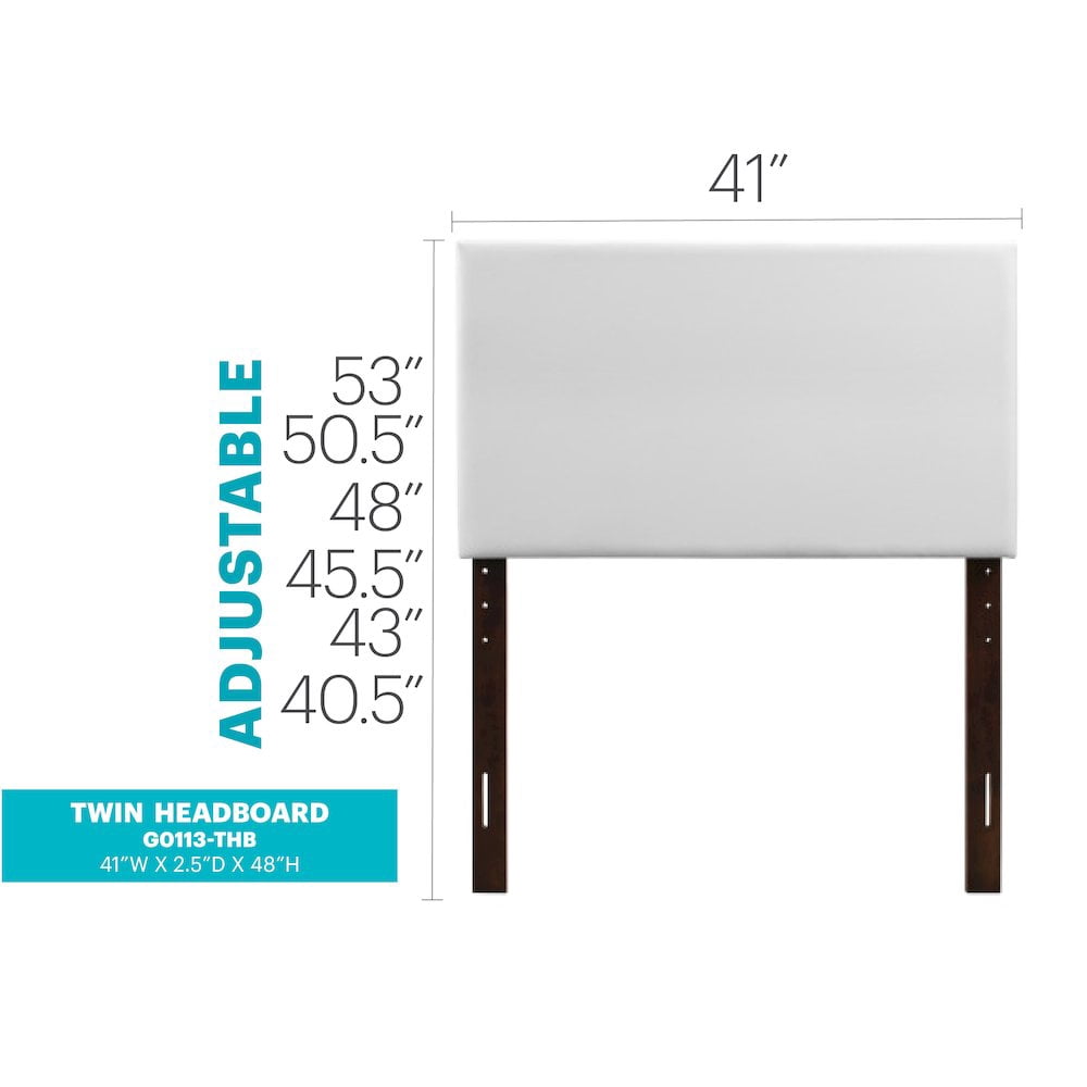 Glory Furniture Nova Twin Headboard in White Color