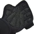 thumbnail image 4 of par (L) de guantes deportivos acolchados de cuero con muñequera, antideslizantes y ventilados, para levantamiento de pesas, dominadas, entrenamiento, patinaje sobre ruedas, mujeres y hombres, 4 of 5
