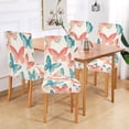 thumbnail image 2 of Yayeee 2 Pack Dining Chair Covers Stretch Parson Chairs Slipcovers Seat Protector, Watercolor Butterflies, 2 of 6