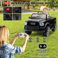 thumbnail image 2 of Ram Ride on Cars, 12V Licensed Powered Dodge Ram Ride on Toy Car with Remote Control, Electric Truck Car for Kids 3-5 w/Music Player/LED Headlights/Safety Belt/Water Cup Holder, Black, 2 of 9